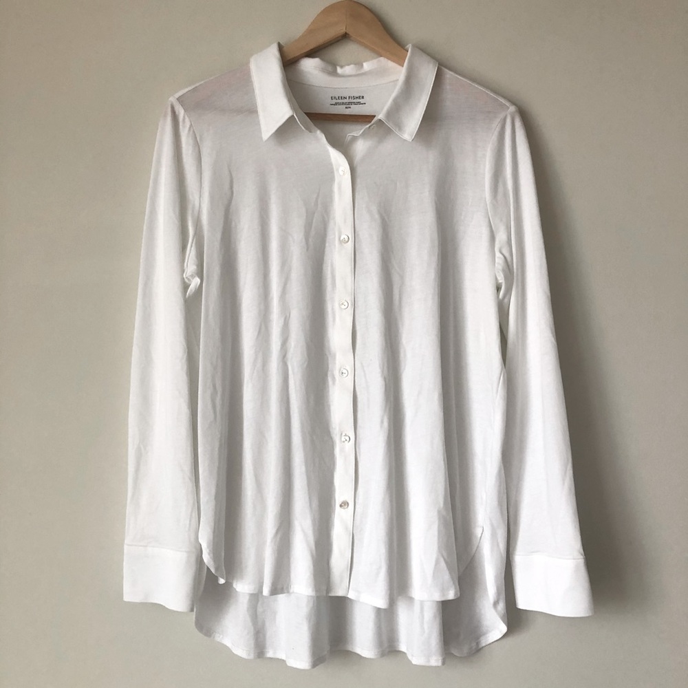 Eileen Fisher | cotton long sleeve blouse